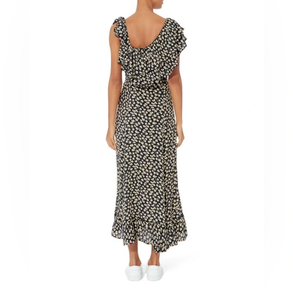 Ganni Floral Ruffle Dress - Picture 2 of 5